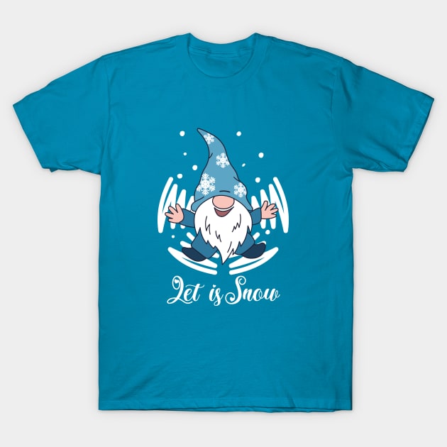 Merry Christmas Gnome T-Shirt by My Happy-Design